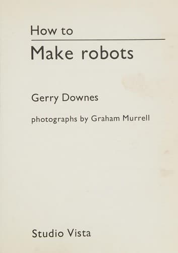 Tapa de How to make robots