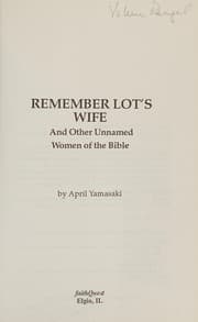 Tapa de Remember Lot's wife