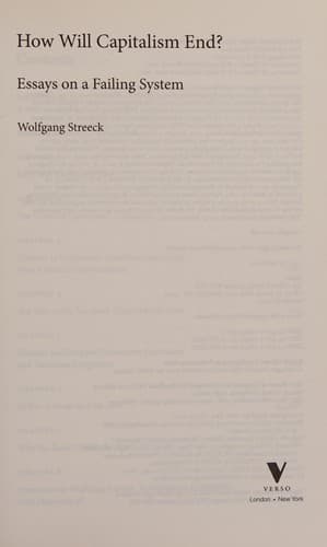 Tapa de How Will Capitalism End?