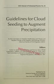 Tapa de Guidelines for cloud seeding to augment precipitation