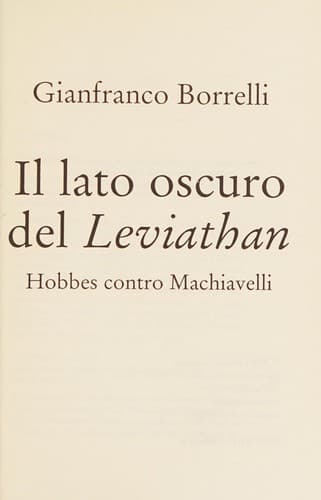 Tapa de Il lato oscuro del Leviathan