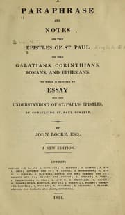 Tapa de A paraphrase and notes on the Epistles of St. Paul to the Galatians, Corinthians, Romans, and Ephesians