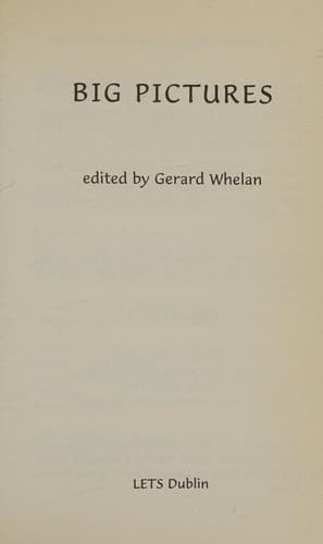 Tapa de Big Pictures