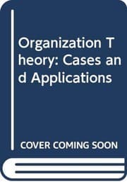 Tapa de Organization theory