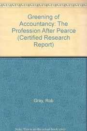 Tapa de The greening of accountancy