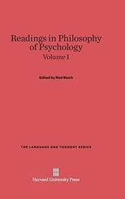 Tapa de Readings in Philosophy of Psychology, Volume I