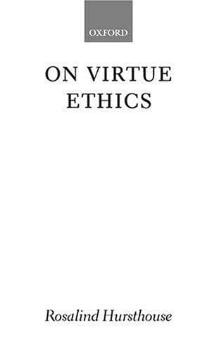 Tapa de On Virtue Ethics