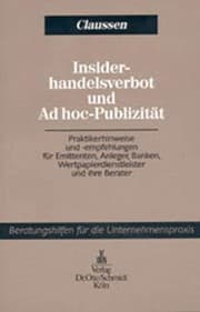 Tapa de Insiderhandelsverbot und Ad hoc-Publizität