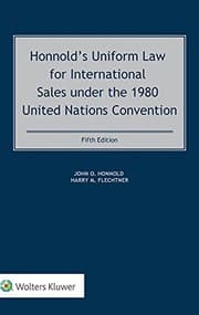Tapa de Honnold's Uniform Law for International Sales under the 1980 United Nations Convention