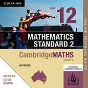 Tapa de Cambridge Maths Stage 6 NSW Mathematics Standard 2 Year 12