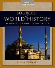 Tapa de Sources of World History, Volume II