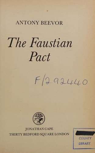 Tapa de The Faustian pact