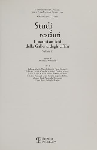 Tapa de Studi e restauri