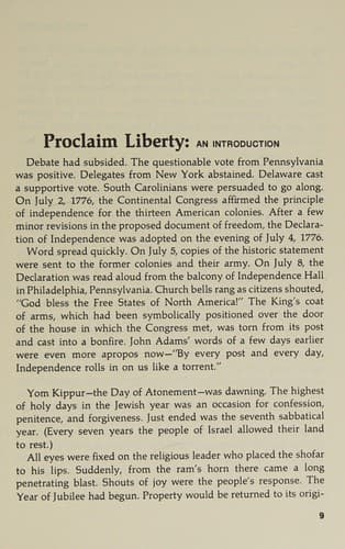Tapa de Proclaim liberty!