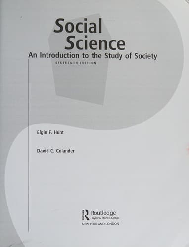 Tapa de Social Science