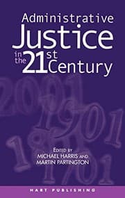 Tapa de Administrative justice in the 21st century