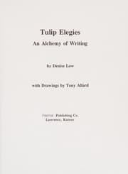 Tapa de Tulip elegies