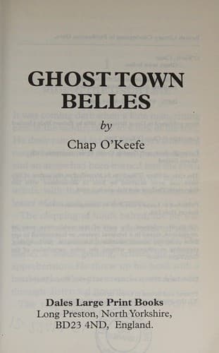Tapa de Ghost Town Belles
