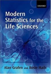 Tapa de Modern statistics for the life sciences