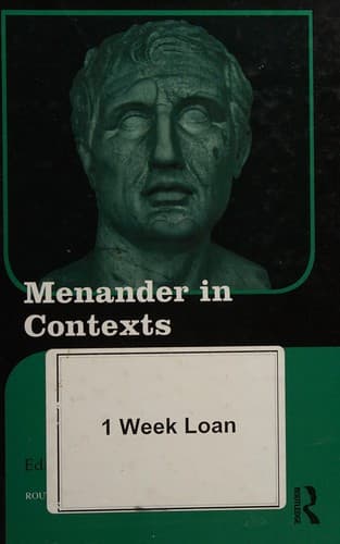 Tapa de Menander in Contexts