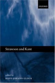 Tapa de Strawson and Kant