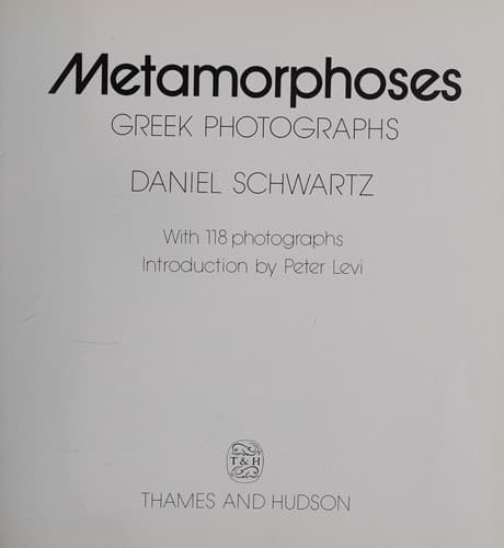 Tapa de Metamorphoses