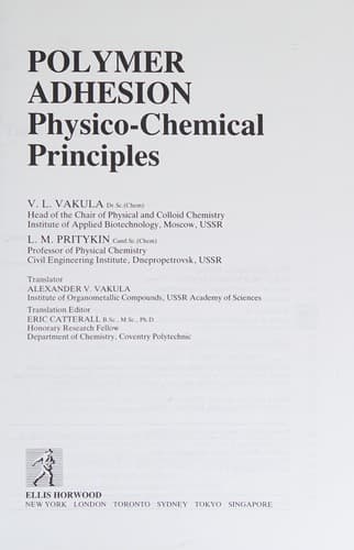 Tapa de Polymer adhesion