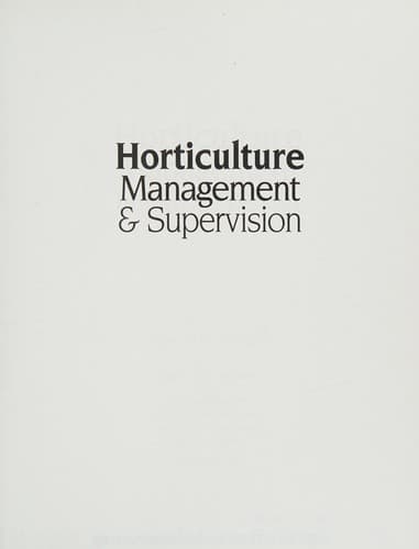 Tapa de Horticulture management & supervision