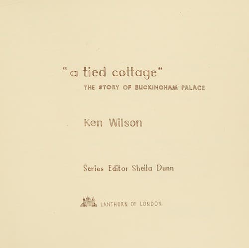 Tapa de "A Tied Cottage"