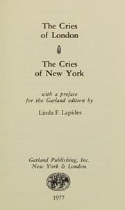 Tapa de The Cries of London ; The Cries of New York