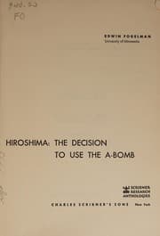 Tapa de Hiroshima: the decision to use the A-bomb