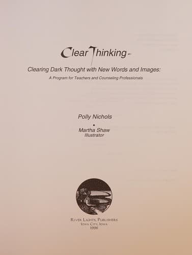 Tapa de Clear thinking