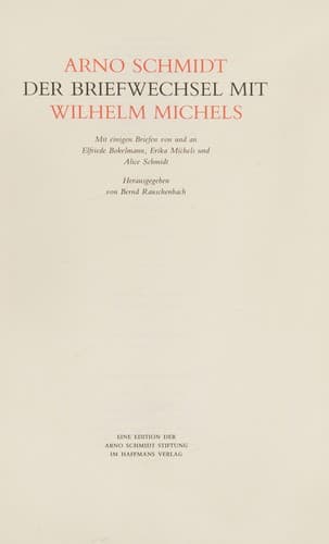 Tapa de Der Briefwechsel mit Wilhelm Michels