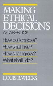 Tapa de Making ethical decisions