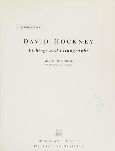 Tapa de David Hockney