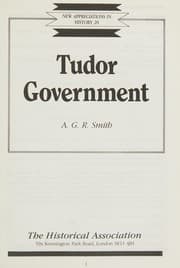 Tapa de Tudor Government (New Appreciations in History)