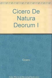 Tapa de Cicero De Natura Deorum I