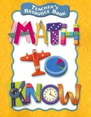 Tapa de Teacher's Resource Book, Math to Know