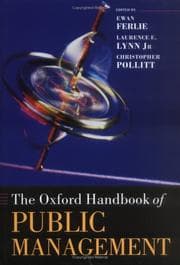 Tapa de The Oxford handbook of public management