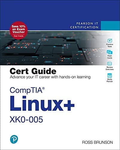 Tapa de CompTIA Linux+ XK0-005 Cert Guide