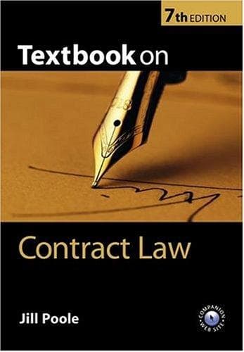 Tapa de Textbook on contract law