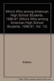 Tapa de Who's Who Among American High School Students 1986-1987