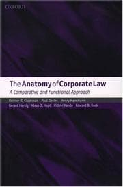 Tapa de Anatomy of Corporate Law