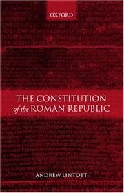 Tapa de The Constitution of the Roman Republic