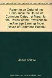 Tapa de Review of the revisions to the average earnings index