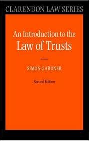 Tapa de An Introduction to the Law of Trusts (Clarendon Law Series)