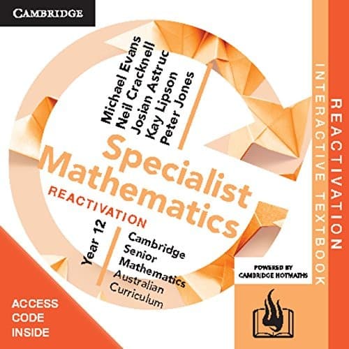Tapa de Specialist Mathematics Year 12