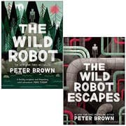 Tapa de Wild Robot Series 2 Books Collection Set By Peter Brown