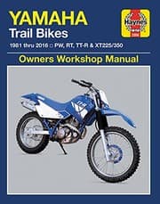 Tapa de Yamaha Trail Bikes, 1981-2016 Haynes Repair Manual