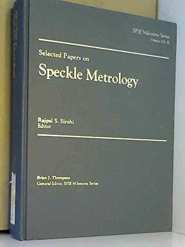 Tapa de Selected papers on optical shop metrology